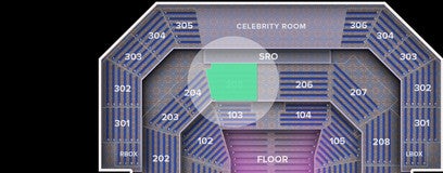Seat view from 205
