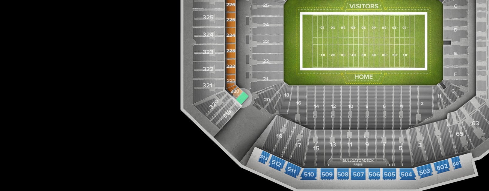 Seat view from TD Terrace Corner