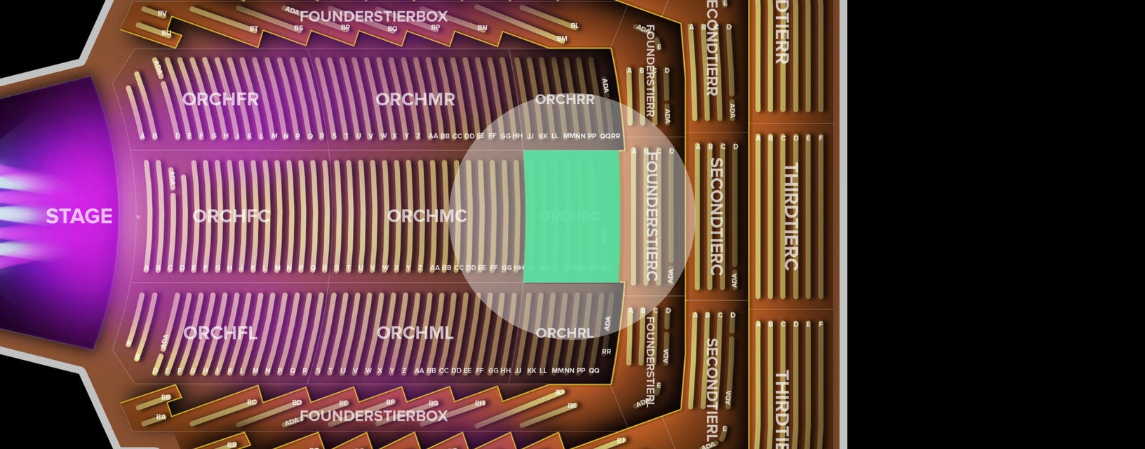 Seat view from 