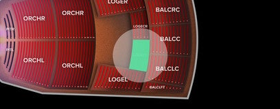 Seat view from Loge Center Left