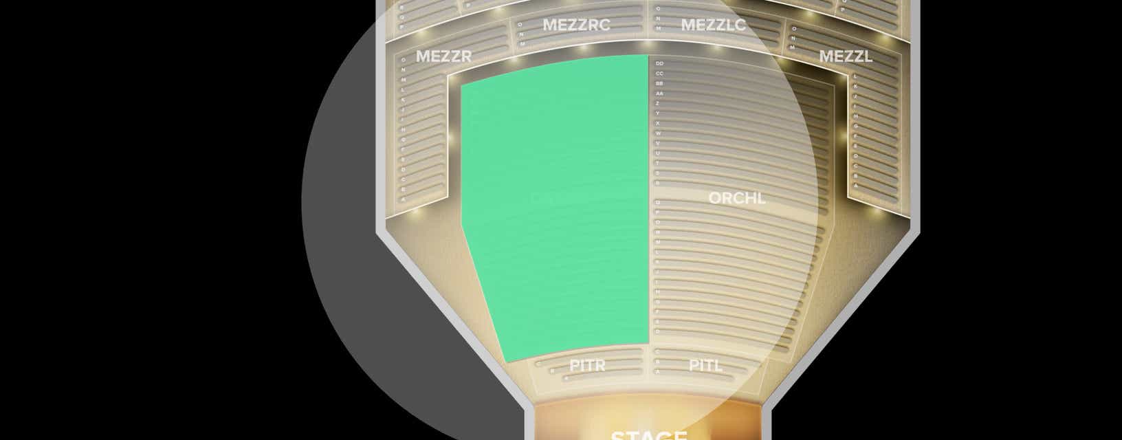 Seat view from Orchestra