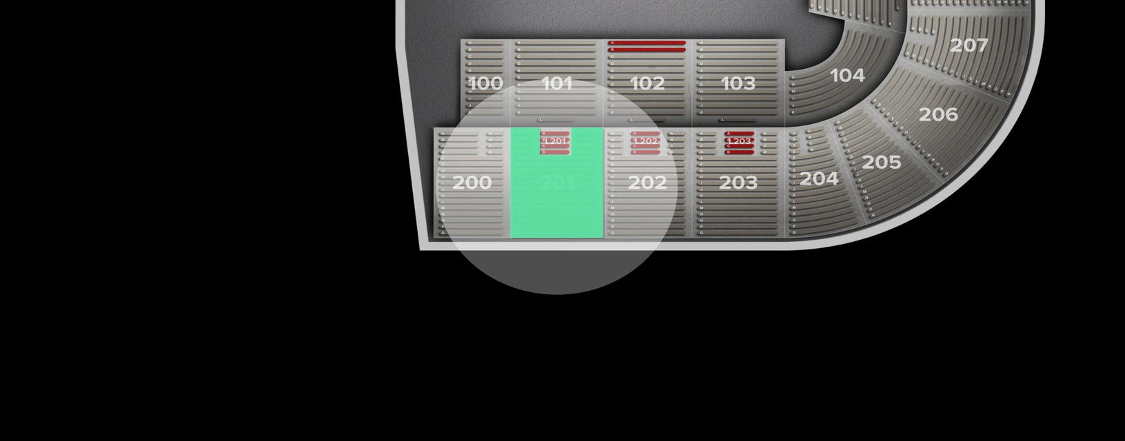 Seat view from Upper
