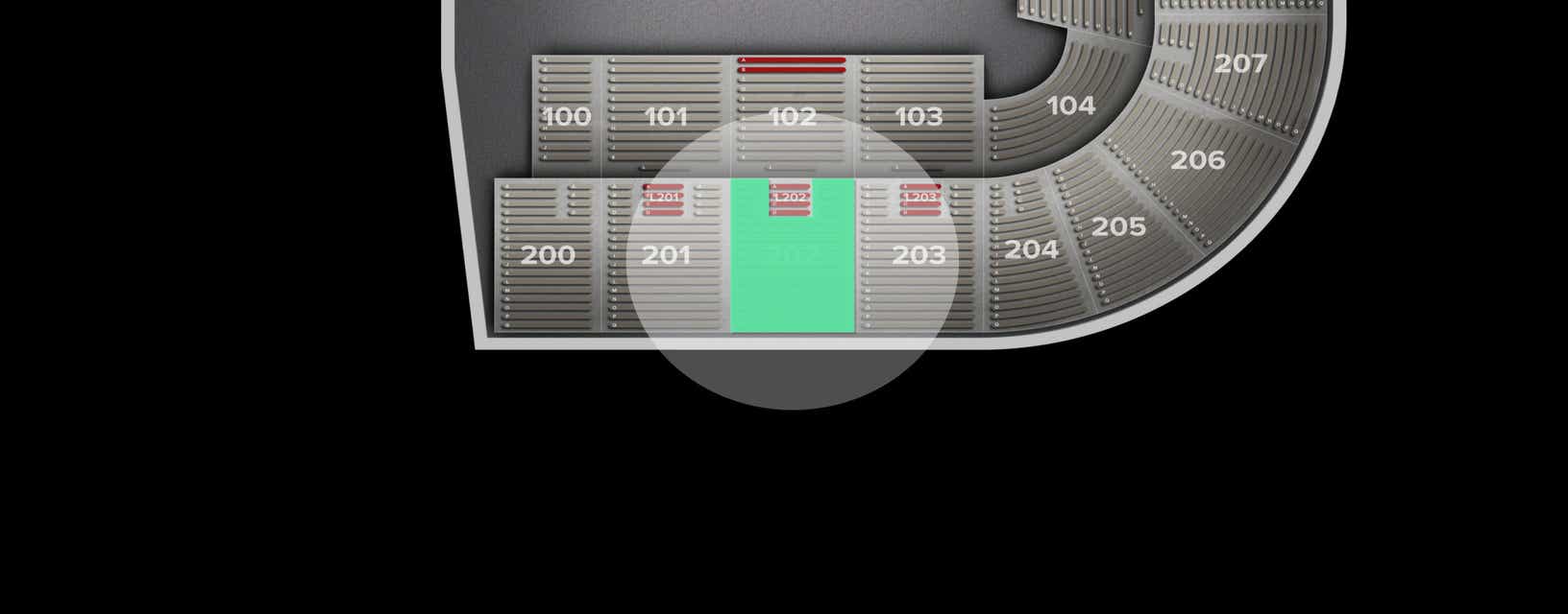 Seat view from Upper