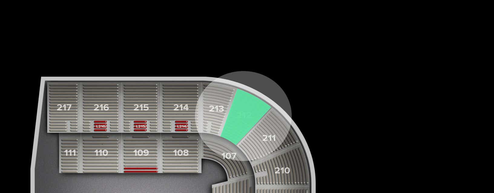 Seat view from Upper