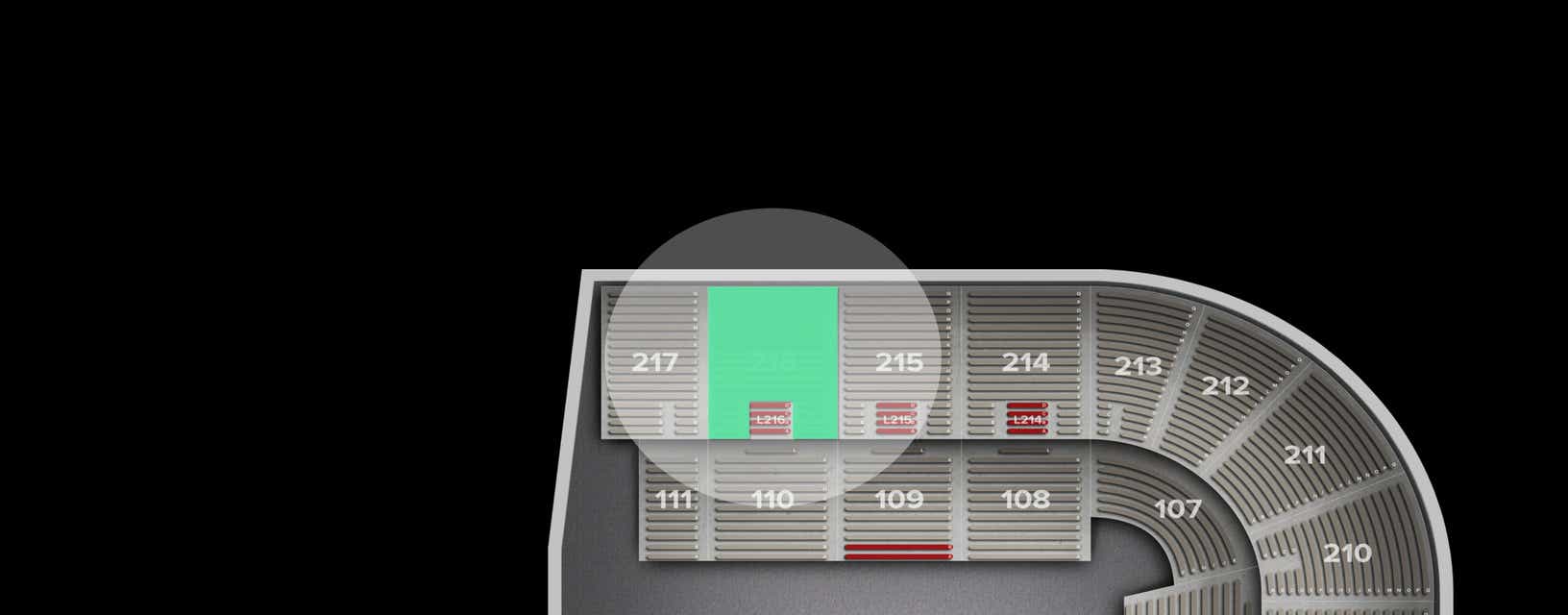 Seat view from Upper