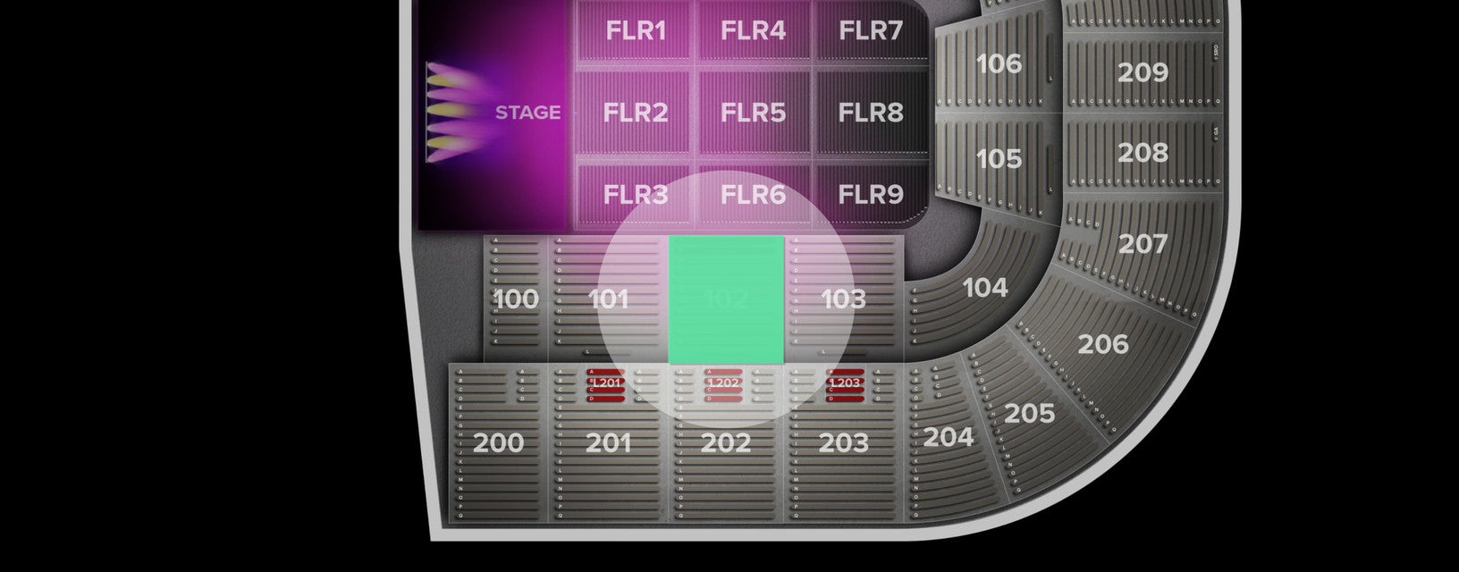 Seat view from Lower