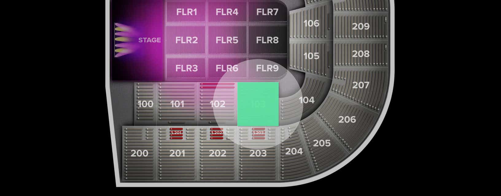 Seat view from Lower