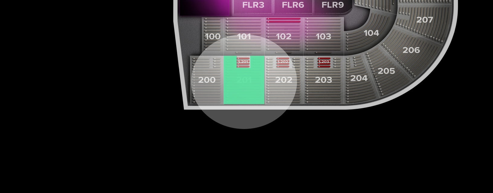 Seat view from Upper