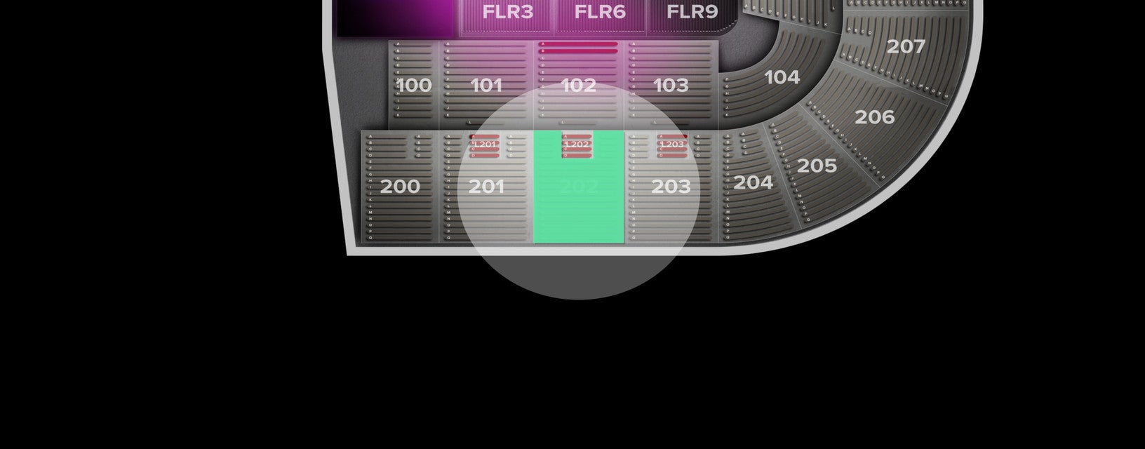 Seat view from Upper