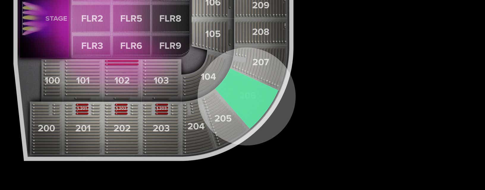 Seat view from Upper