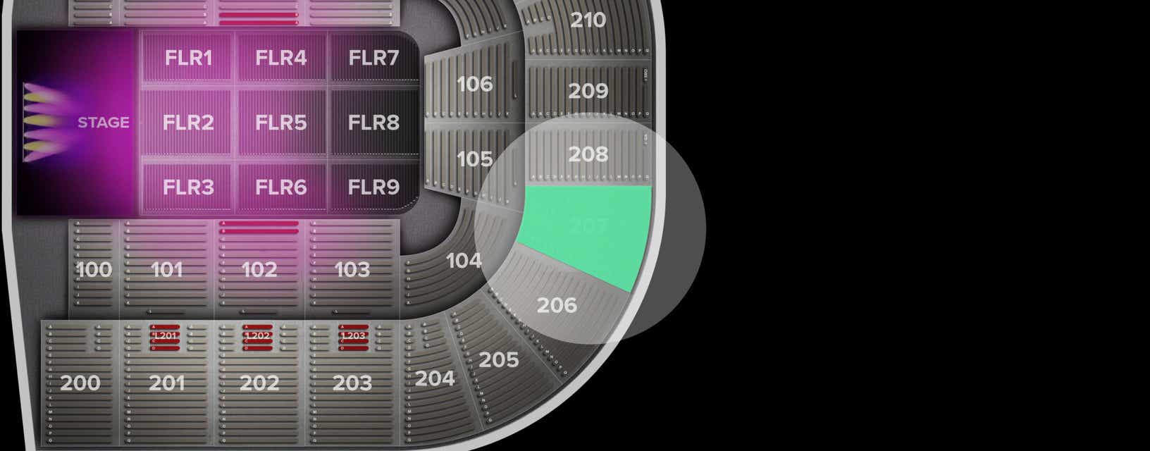 Seat view from Upper