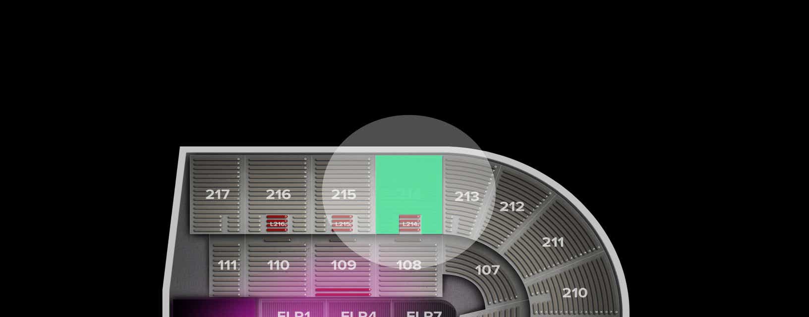 Seat view from Upper