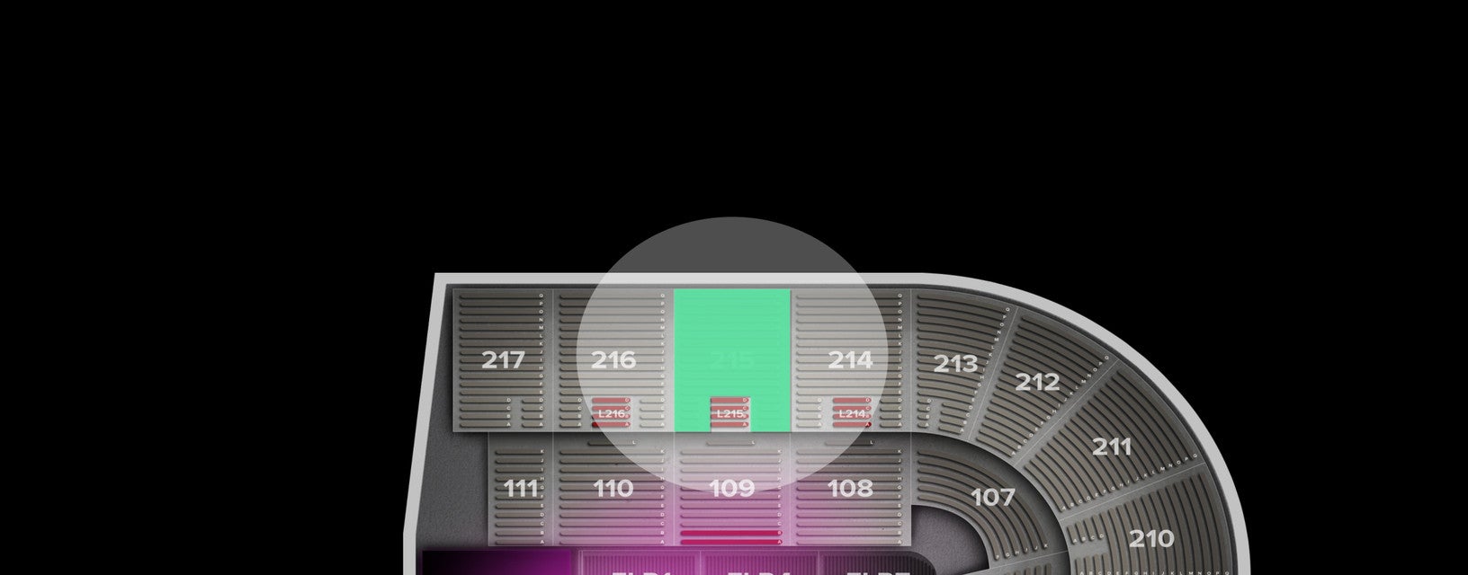 Seat view from Upper