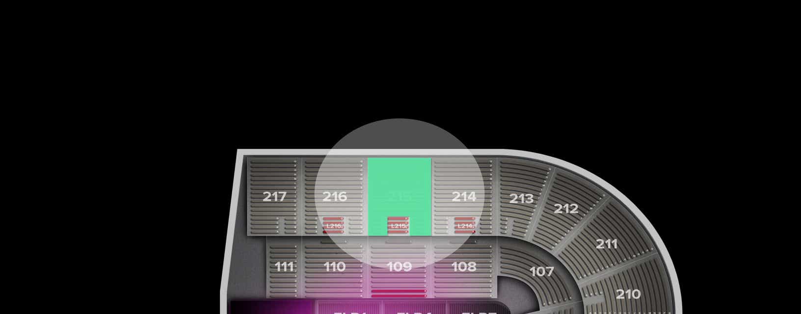 Seat view from Upper