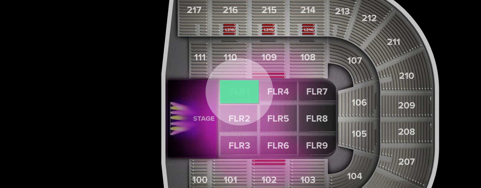 Seat view from Floor