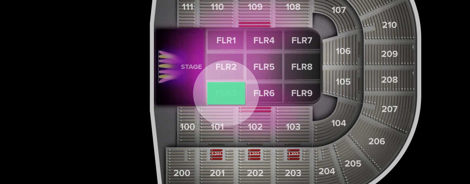 Seat view from Floor