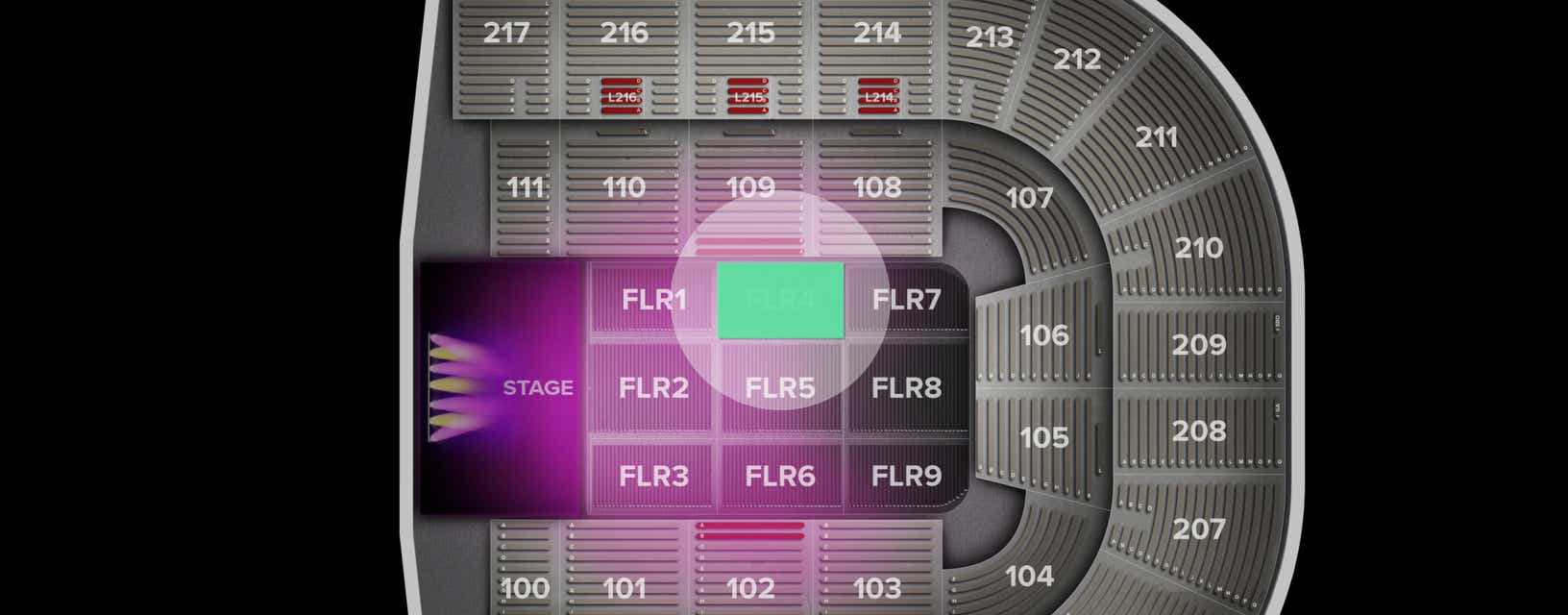 Seat view from Floor