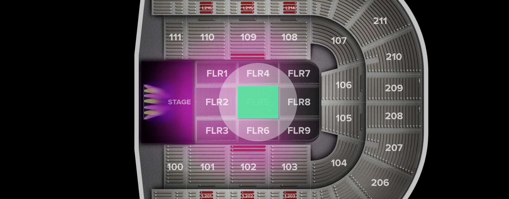 Seat view from Floor