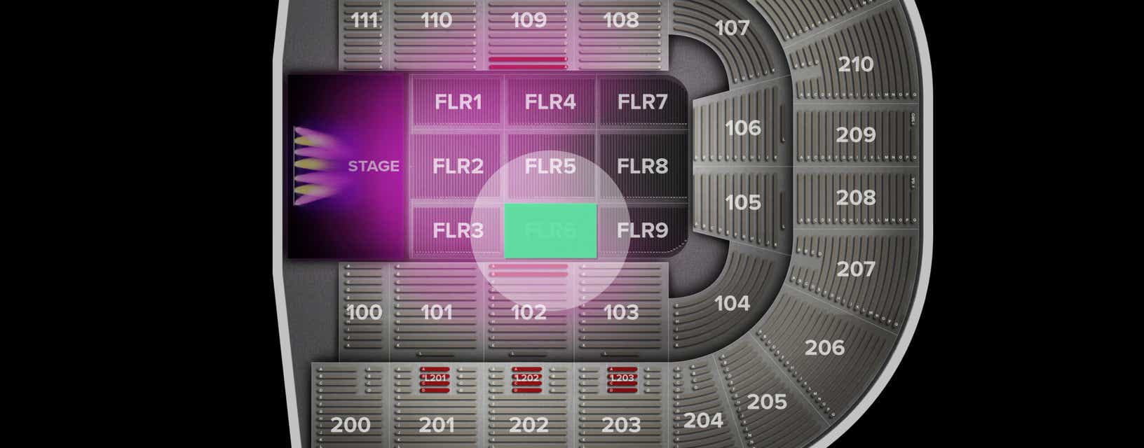 Seat view from Floor