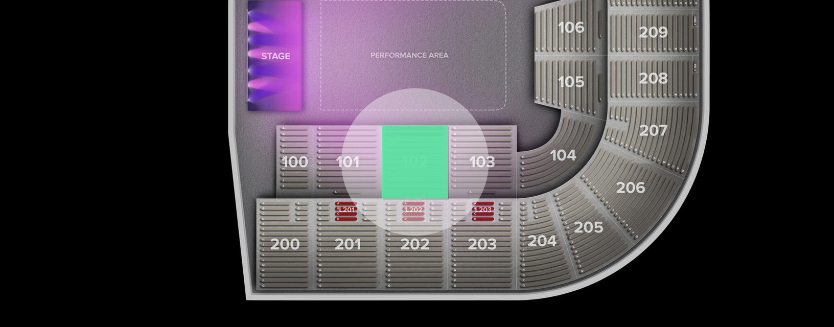 Seat view from Lower