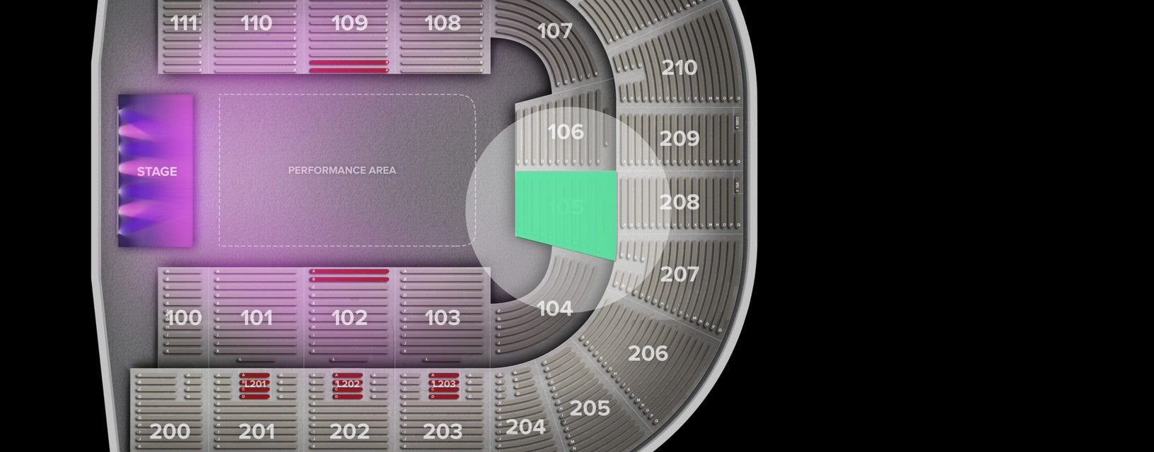 Seat view from Lower