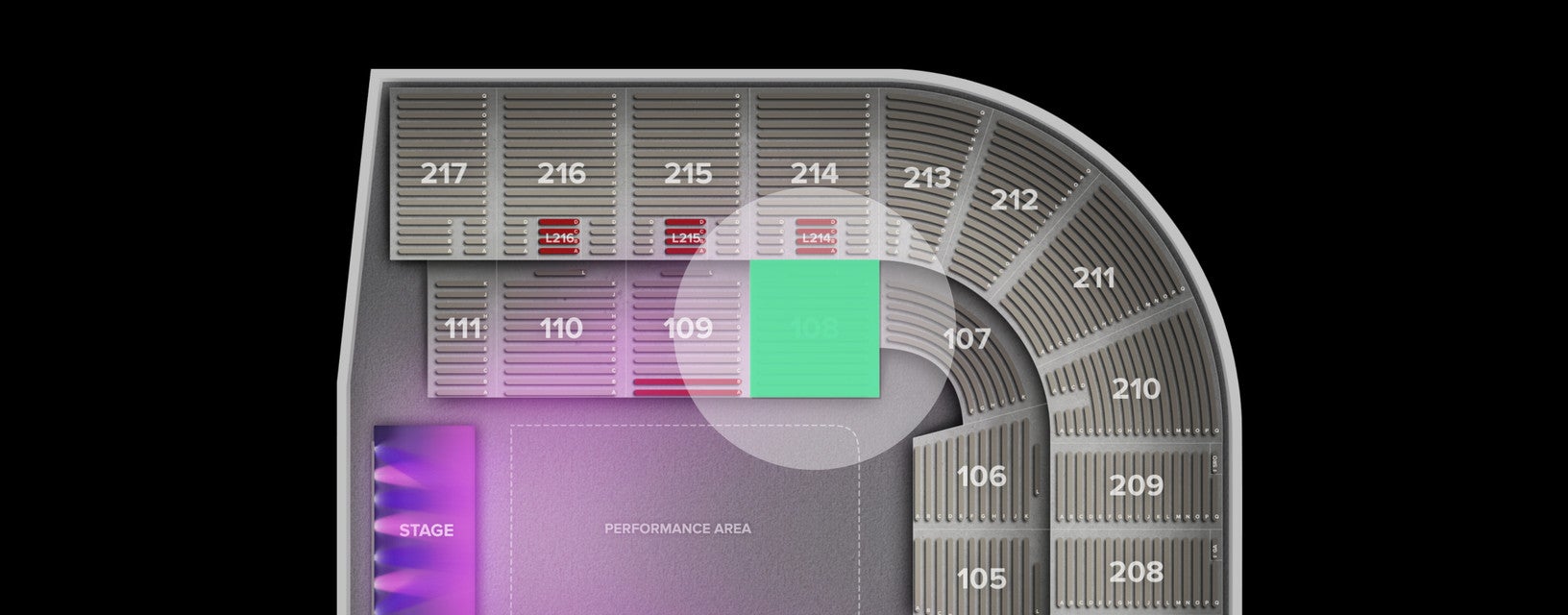 Seat view from Lower