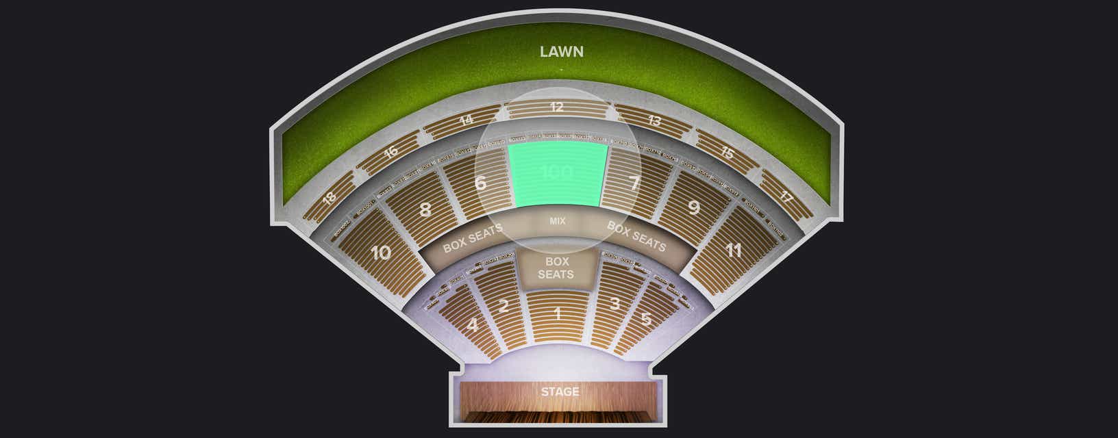 Seat view from General Seating