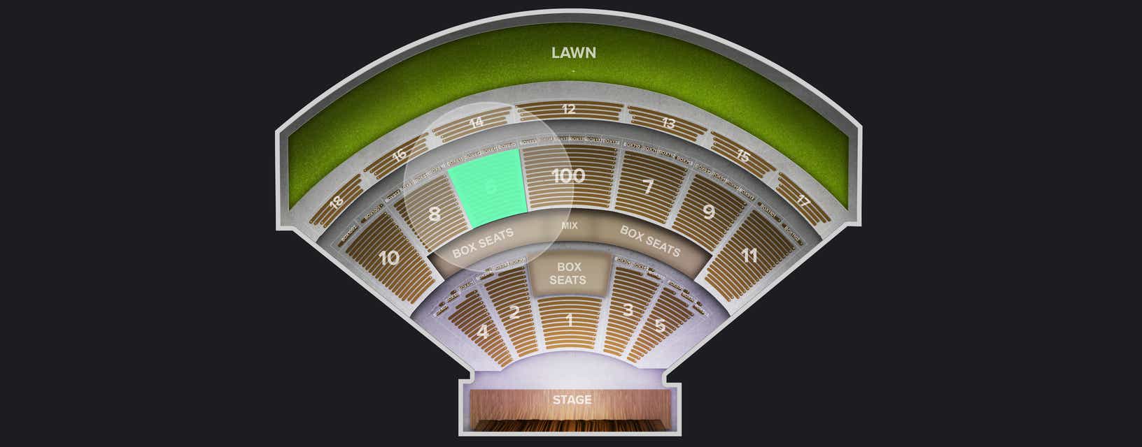 Seat view from General Seating