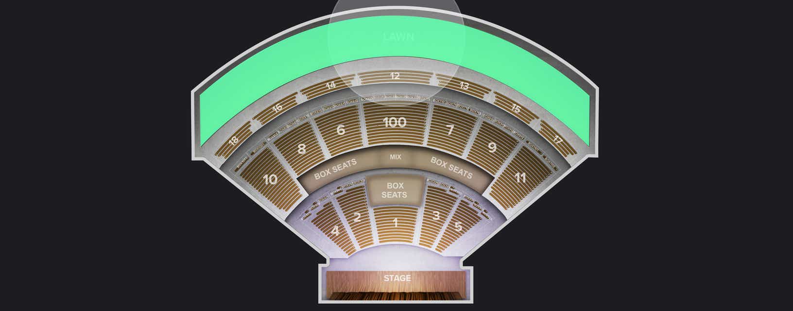Seat view from Lawn
