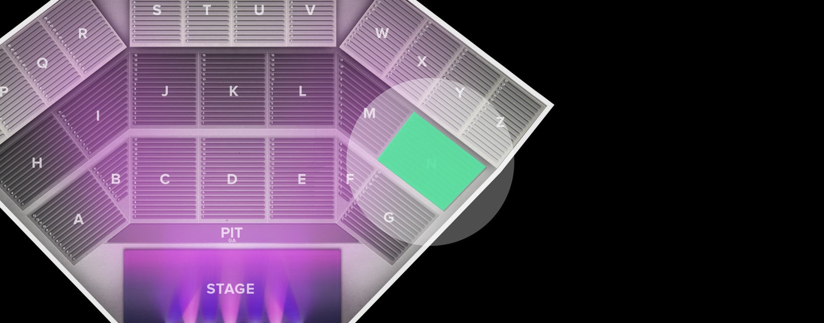Seat view from Middle