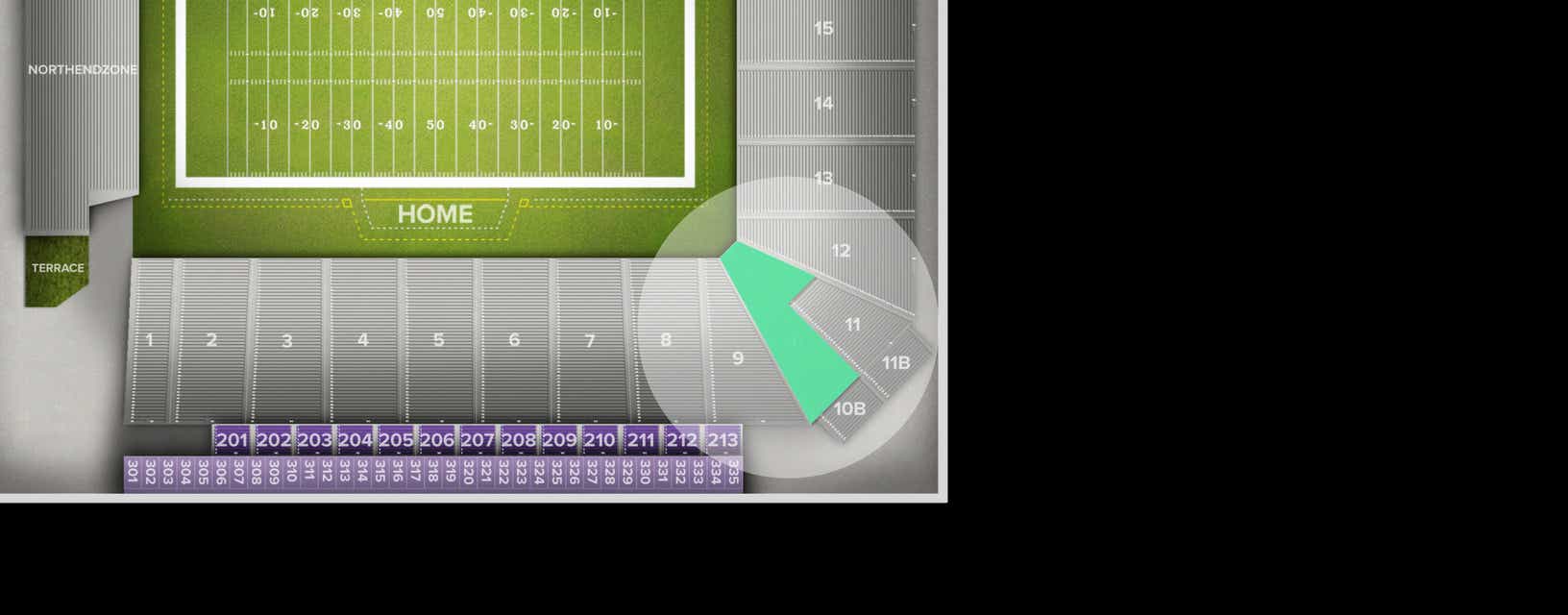 Seat view from Lower Corner
