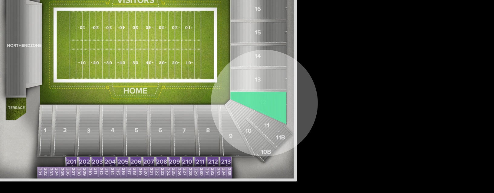 Seat view from Lower Corner