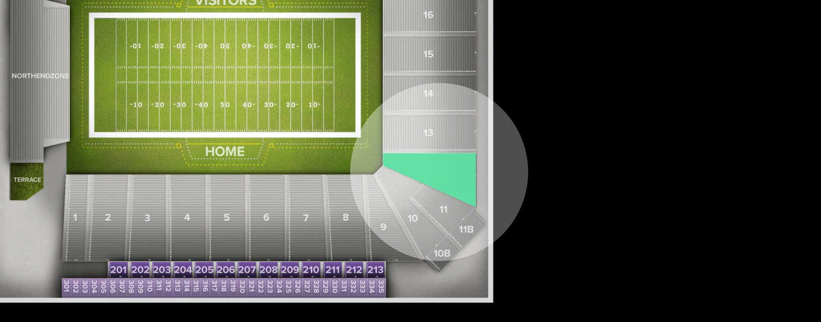 Seat view from Lower Corner