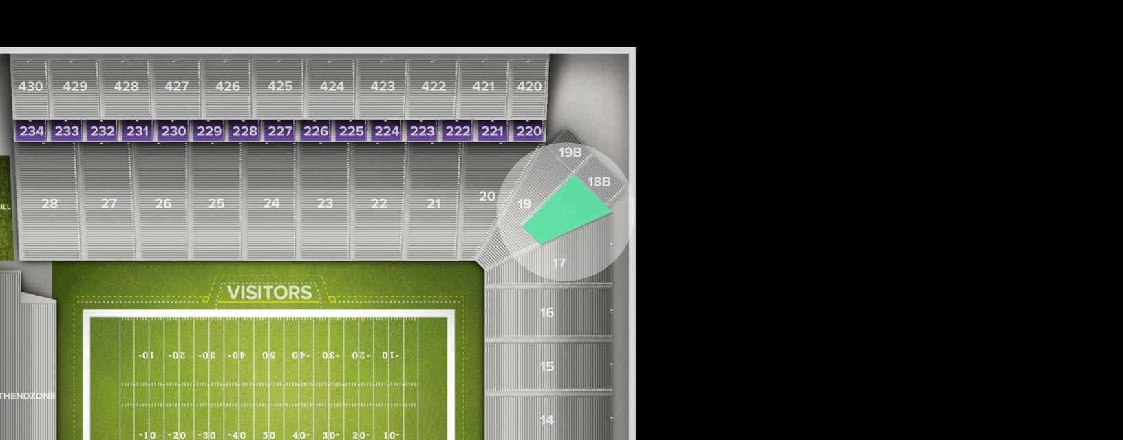 Seat view from Lower Corner