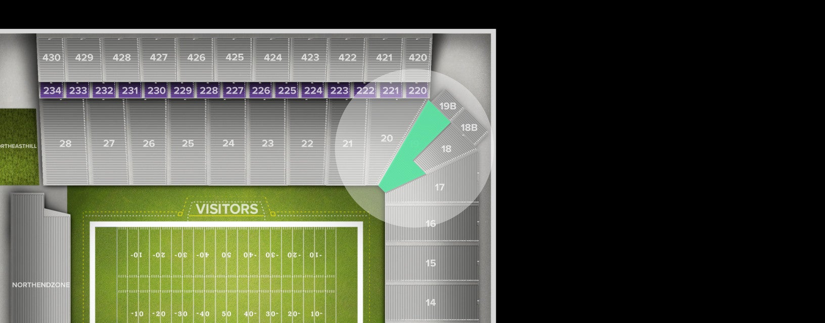 Seat view from Lower Corner
