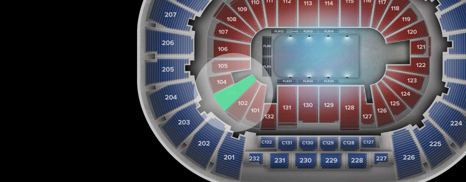Seat view from Lower