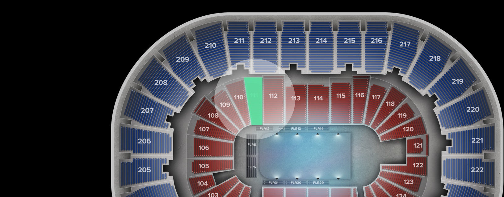 Seat view from Lower