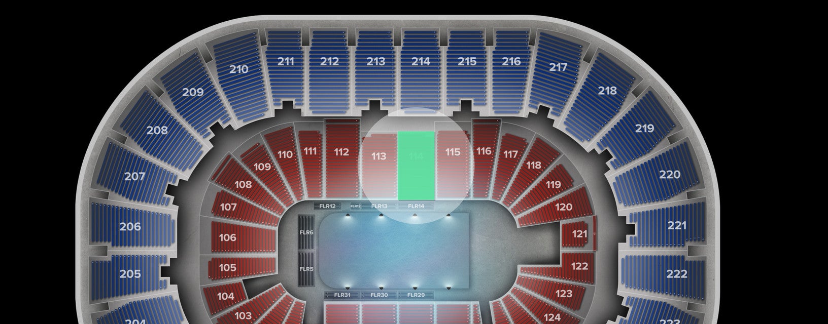 Seat view from Lower