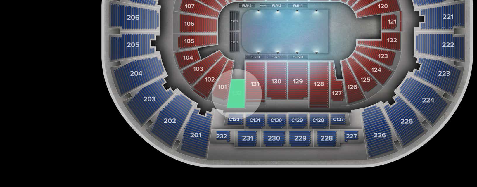 Seat view from Lower