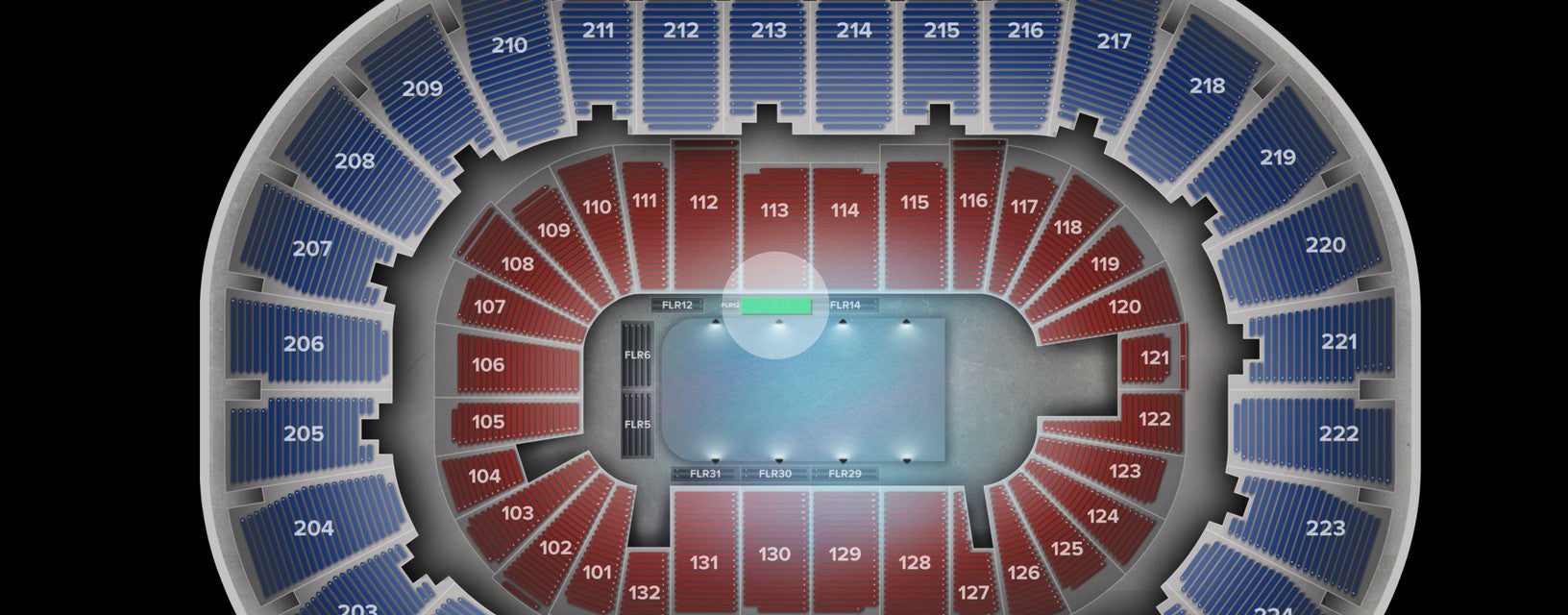 Seat view from Floor
