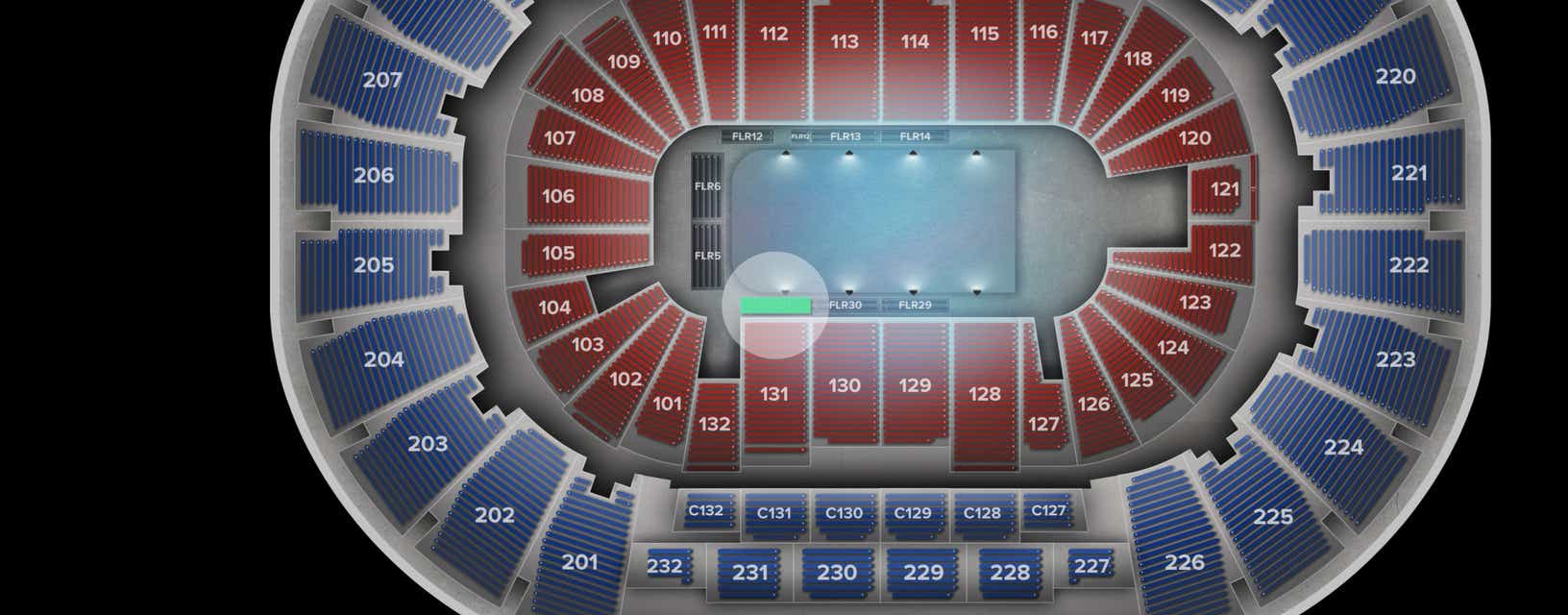 Seat view from Floor