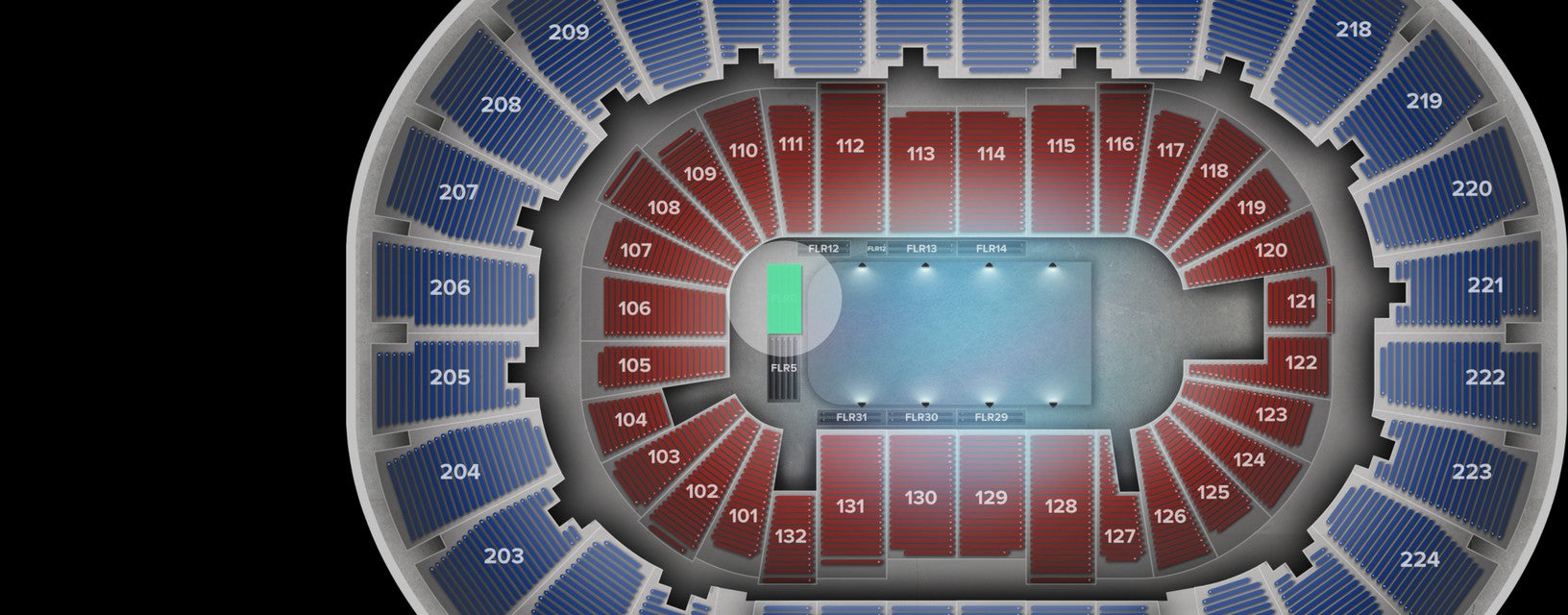 Seat view from Floor
