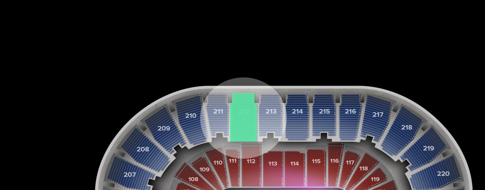 Seat view from Upper