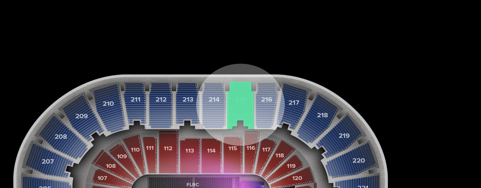 Seat view from Upper