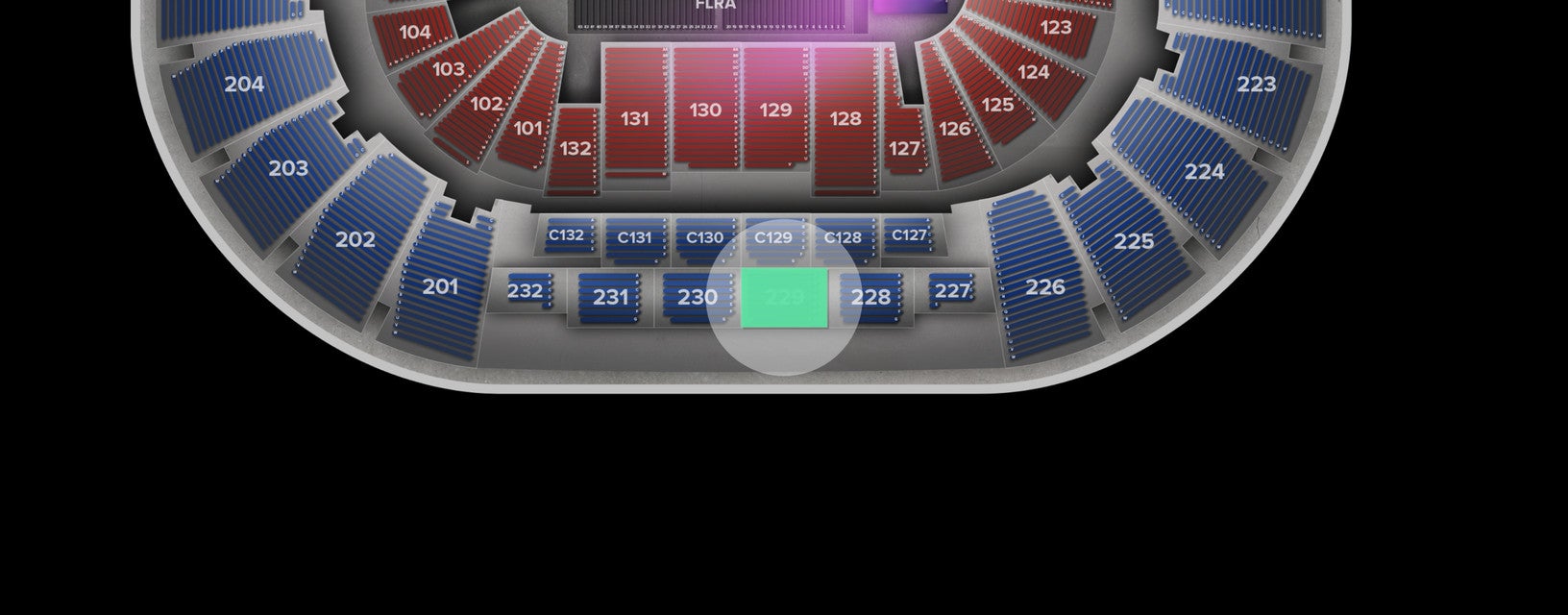Seat view from Upper