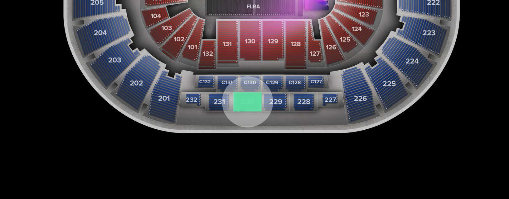 Seat view from Upper