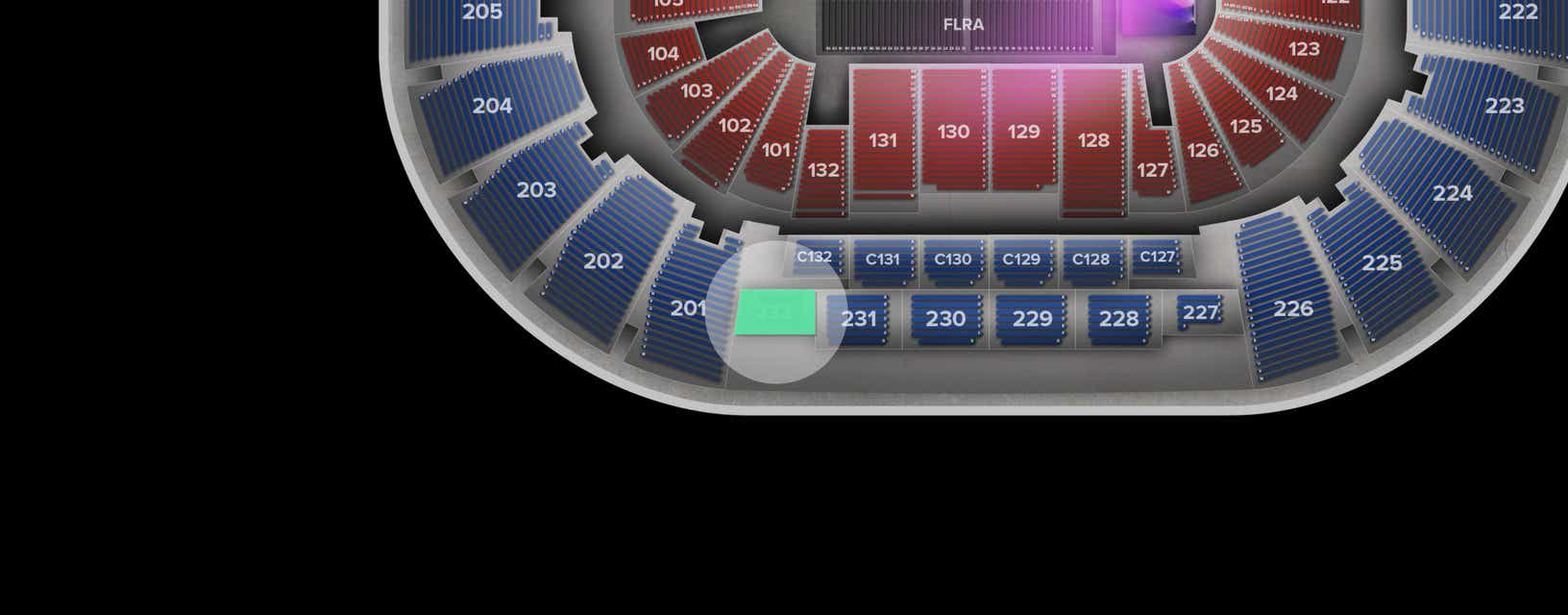 Seat view from Upper