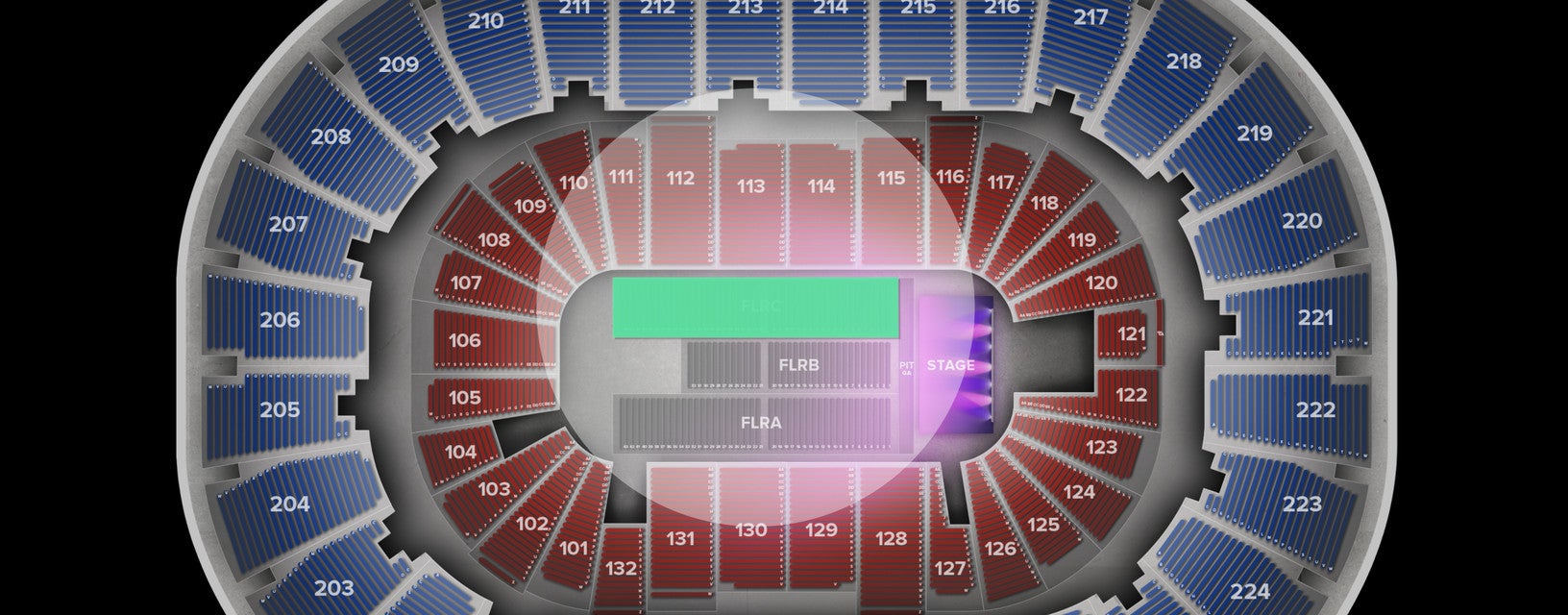 Seat view from Floor