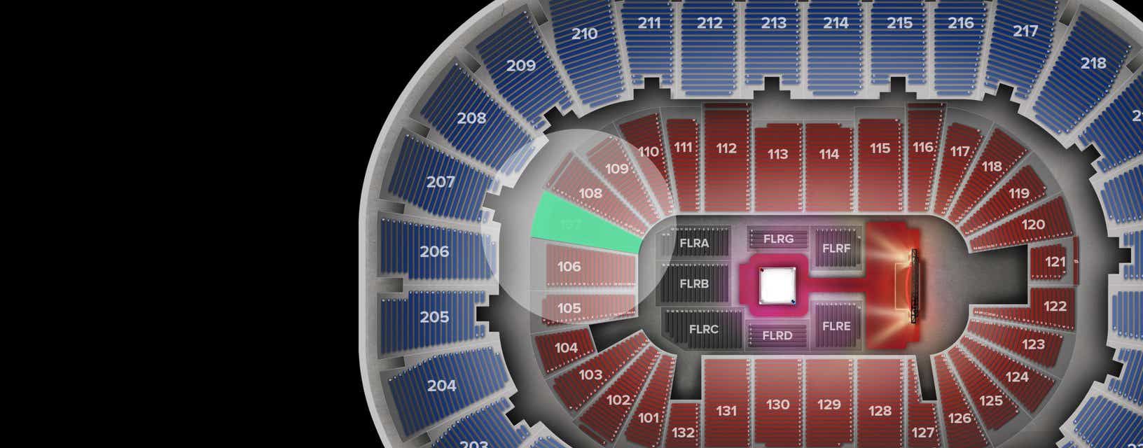 Seat view from Lower