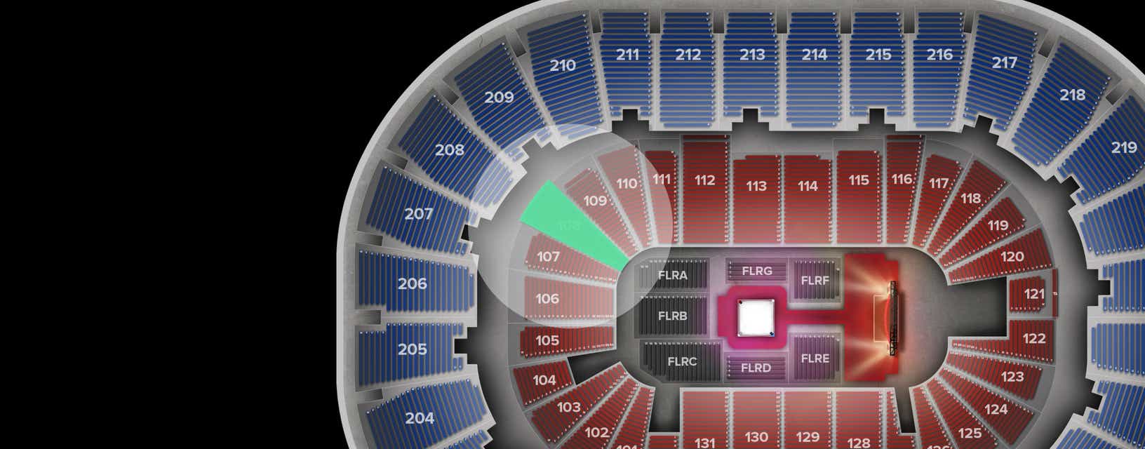 Seat view from Lower
